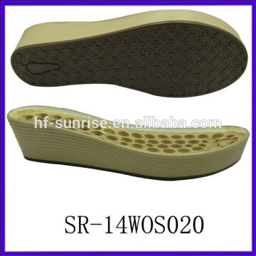 SR-14WOS020 ladis pu Sohle PU Außensohle PU Sohle Hersteller PU Sohle Keil Schuhe PU Sohle